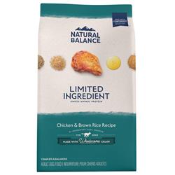 Natural Balance Pet Foods Limited Ingredient Dry Dog Food Chicken & Brown Rice 24lb