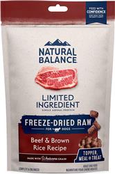 Natural Balance Pet Foods L.I.D. Freeze Dried Raw Dog Food Beef & Brown Rice 1ea/12 oz