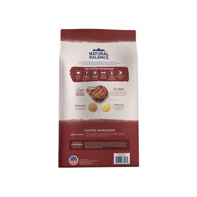 Natural Balance Pet Foods Limited Ingredient Dry Dog Food Beef & Brown Rice 24lb
