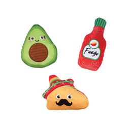 Taste The Heat 3Pcs Sml Dog Toy Set