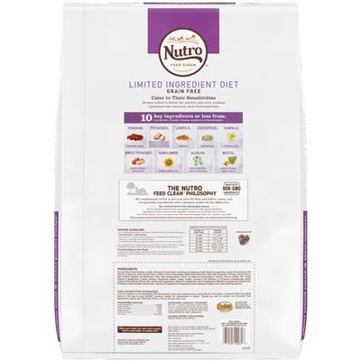 Nutro Products Limited Ingredient Diet Adult Dry Dog Food Venison & Sweet Potato 22lb