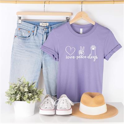 People Shirt | Dog Mom Shirt | Dog Shirts | Printed Tshirt | Human Dog Gear | LOVE PEACE DOGS
