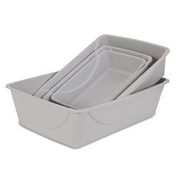 Petmate Basic Cat Litter Pan Mouse Gray, Small