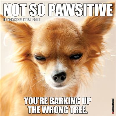 Not So Pawsitive 2026 Wall Calendar