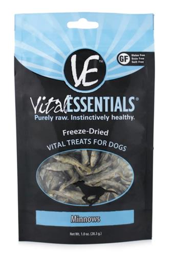 Vital Essentials Frezee-dried Vital Treats Minnows 1oz.