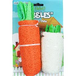 A &E Cages Nibbles Small Animal Loofah Chew Toy Large Daikon; 1ea