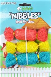 A &E Cages Nibbles Small Animal Loofah Chew Toy Candies; 1ea