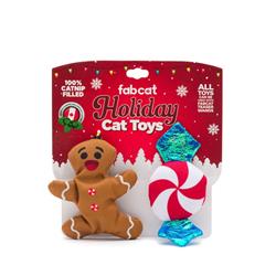 Gingerbread/Peppermint 2-Pack Cat Toy