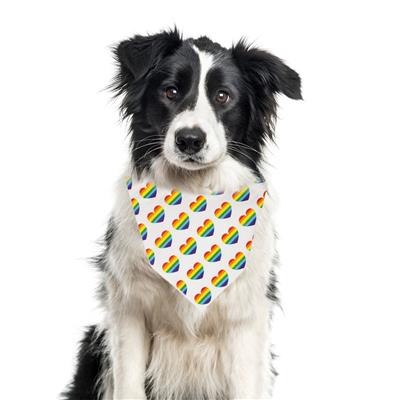 Pride Bandana | Peace Love Pride | Rainbow | Pride Month | LGBTQ Bandana
