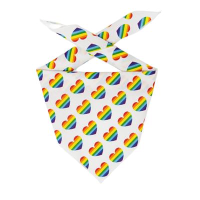 Pride Bandana | Peace Love Pride | Rainbow | Pride Month | LGBTQ Bandana
