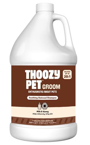 ThoozyPet Soothing Oatmeal Shampoo Milk & Honey 1 Gallon