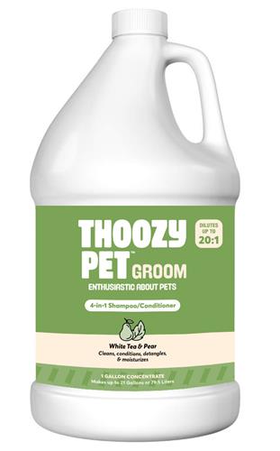 ThoozyPet 4-in-1 Shampoo/Conditioner White Tea & Pear 1 Gallon