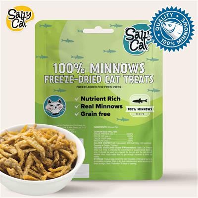 Salty Cat 100% Minnows Freeze-Dried Cat Treats 10g