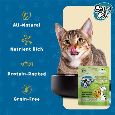 Salty Cat 100% Minnows Freeze-Dried Cat Treats 10g