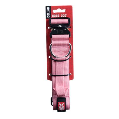 Boss Dog Tactical Adjustable Dog Collar Pink, 1ea/XLarge, 20-28 in