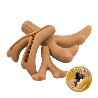 Tall Tails Peanut Butter Antler Chew Dog Toy