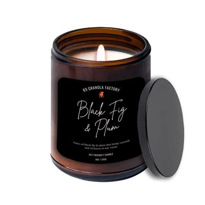 K9 Granola Factory Pet Friendly SOY Candle - 9oz, Black Fig & Plum