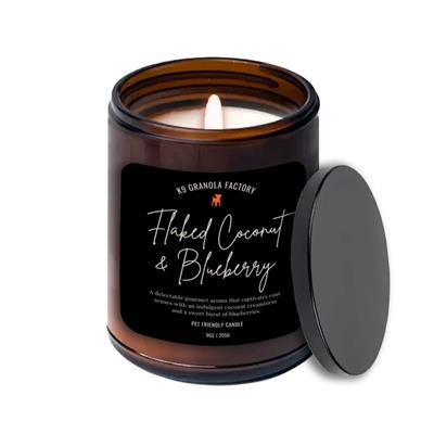 K9 Granola Factory Pet Friendly SOY Candle - 9oz, Flaked Coconut & Blueberry