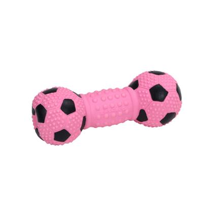 Rascals Latex Soccer Dumbbell Dog Toy Pink 1ea/5.5 in