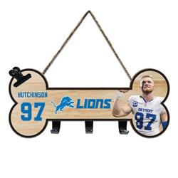 AIDAN HUTCHINSON BONE SHAPE SIGN WITH HOOKS