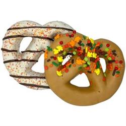 Fall Pretzel 11973 Hand Decorated Molasses