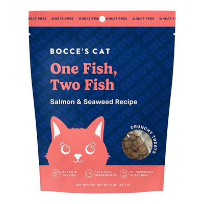 Bocces Bakery Cat Crunchy 1 Fish 2 Fish 2oz. (Pack of 3)