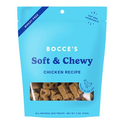 Bocces Bakery Dog Soft And Chewy Chicken 6oz  (3pack)