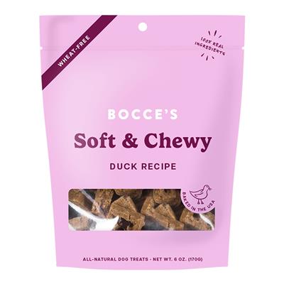 Bocces Bakery Dog Soft And Chewy Duck 6oz  (3pack)