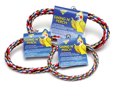 JW Pet Swing N Perch Ring Multi-Color 1ea/MD