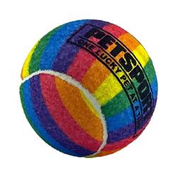 PETSPORT Rainbow Squeak Ball 4" 1pk