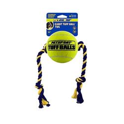 PETSPORT Tuff Ball Tug Giant 20" Rope w/ 4" Ball