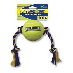 PETSPORT Tuff Ball Tug Mega 29" Rope w/ 6" Ball