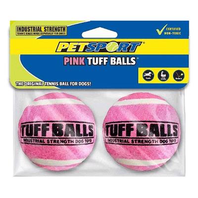 PETSPORT Tuff Balls Pink 2.5" 2pk
