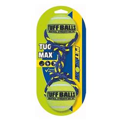 PETSPORT Tug Max 9" Rope w/Two 2.5" Tuff Balls