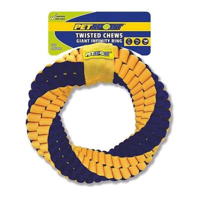 PETSPORT Twisted Chews Giant Infinity Ring 10"