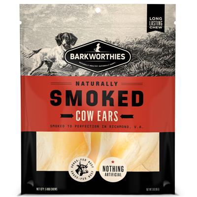 Barkworthies Smoked Cow Ear Dog Treat 1ea/5 ct