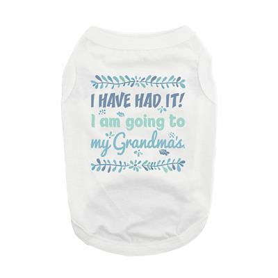Going To Grandma's Dog Tank Top - White