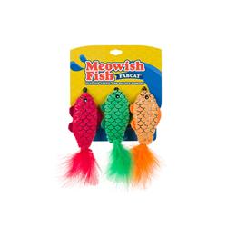 Meowish Fish Foodie 3-Pack Cat Toy
