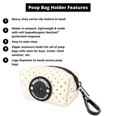 NeoCool™ Dog Poop Bag Holder | Sport White