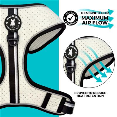 NeoCool™ No Pull Dog Harness | Sport White