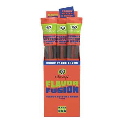 Etta Says Dog Flavor Fusion Chew Peanut Butter 1.75oz. (Case of 12)