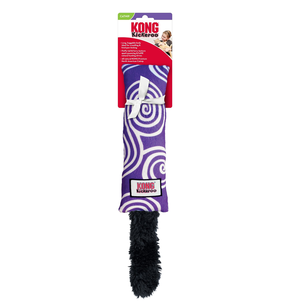 Kickerroo KONG Kickeroo Plush Swirl Pattern Catnip Cat Toy Assorted, 1ea/One Size