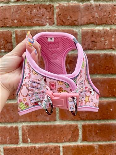 Western Pink Dog Harness | Small Dog Harness | Cat Harness | Step-In No-Pull Harness | Lightweight Eco-Friendly Dog Vest | Desert Darling