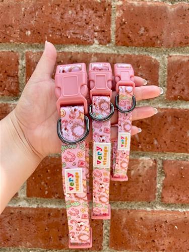 Western Dog Collar | Pink Cactus Print Collar | Adjustable Dog Collar | Eco-Friendly Pet Collar | Desert Darling