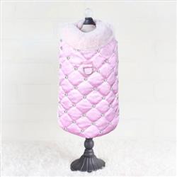 Glamour Baby Dog Coat: Blush