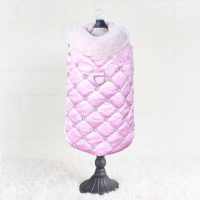 Glamour Baby Dog Coat: Blush