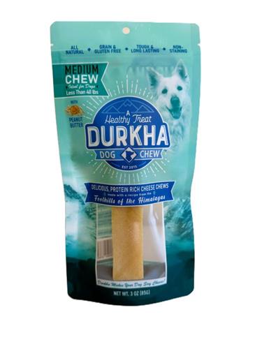 Durkha Cheese Chew - Peanut Butter - 1 Pack
