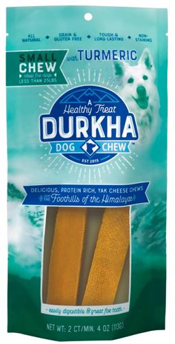 4 Oz Durkha Cheese Chew Turmeric - Small