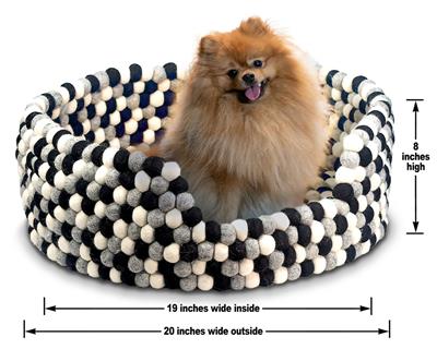Felt Dog Bed - Assorted Colors