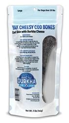 Yak Cheesy Cod Bones 5" - with Durkha Cheese